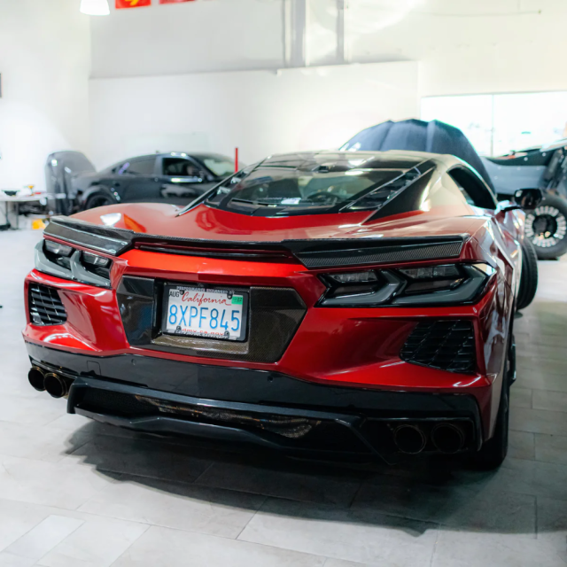 2020-2026 CHEVROLET CORVETTE C8 EURO SMOKE STYLE LED TAIL LIGHTS AMBER SEQUENTIAL PAIR main image